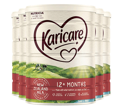 【新西兰直邮】KARICARE 可瑞康 普通牛奶粉 3段 12-24个月 6罐一箱