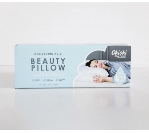 Okioki 玻尿酸美颜枕头 蓝色包装 