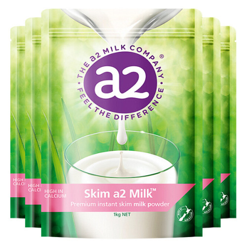 【新西兰直邮】A2白金 成人脱脂奶粉 1KG/袋（6袋装）