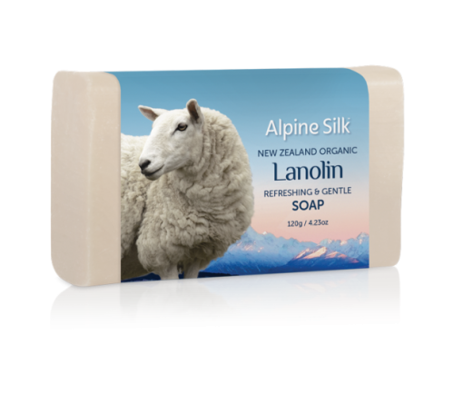Alpine Silk 有机羊毛脂清爽柔和皂 120g 