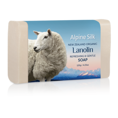 Alpine Silk 有机羊毛脂清爽柔和皂 120g 