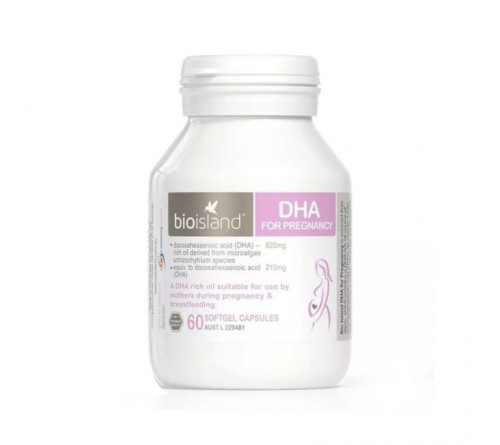 BioIsland 生物岛 孕妇DHA海藻油孕期哺乳期营养维生素 60粒