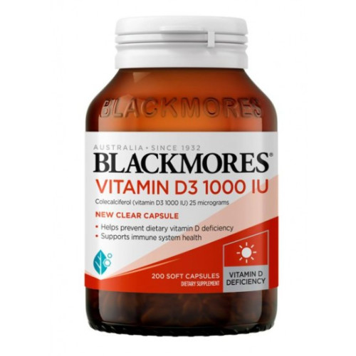 Blackmores 澳佳宝维他命D3胶囊1000IU 200粒