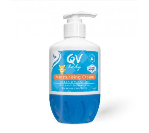 EGO QV Baby Cream250g 婴儿润肤抗敏感保湿霜 按压版