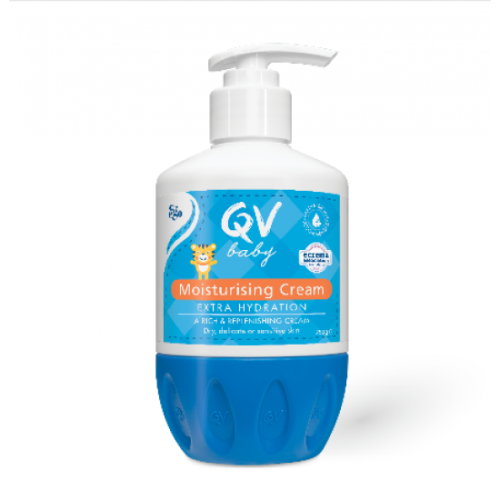EGO QV Baby Cream250g 婴儿润肤抗敏感保湿霜 按压版