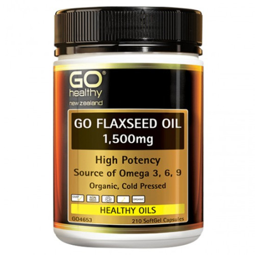 Go healthy  高之源 1500mg 亚麻籽油胶囊  210粒