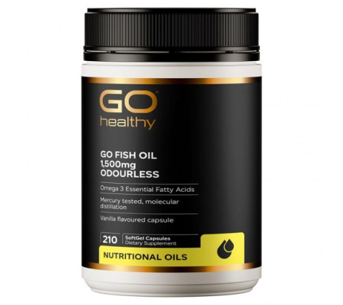 GO Healthy 高之源 无腥味深海鱼油胶囊 1500mg 210粒