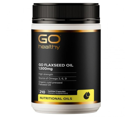 Go healthy  高之源 1500mg 亚麻籽油胶囊  210粒