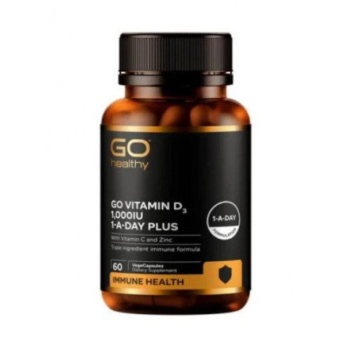 Go Healthy  高之源维他命D3胶囊+VC&zinc 60粒