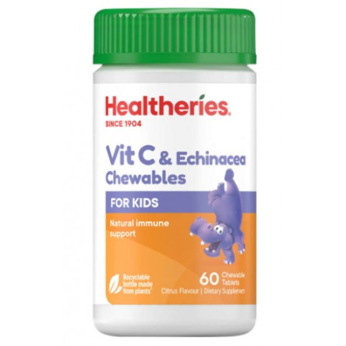 Healtheries  贺寿利儿童维生素 C+紫锥菊咀嚼片 60片