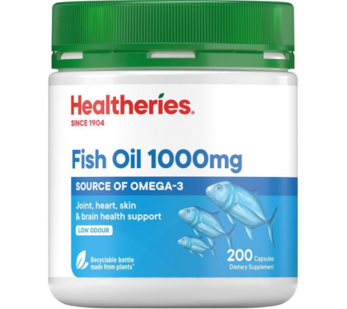 Healtheries  贺寿利鱼油1000mg 200粒