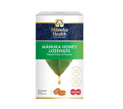 Manuka Health  蜜纽康MGO 400 麦卢卡蜂蜜润喉糖蜂胶 15粒