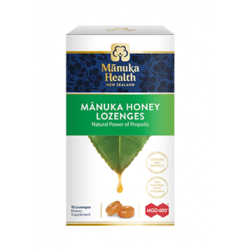 Manuka Health  蜜纽康MGO 400 麦卢卡蜂蜜润喉糖蜂胶 15粒