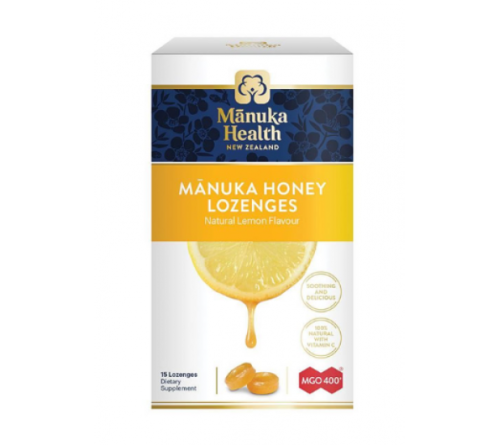 Manuka Health  蜜纽康MGO 400 麦卢卡蜂蜜润喉糖柠檬味 15粒