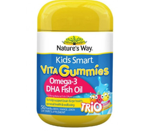 Natures Way  佳思敏儿童鱼油DHA水果软糖50粒
