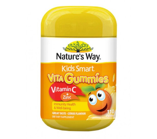Natures way  佳思敏儿童维生素C+锌软糖 110粒
