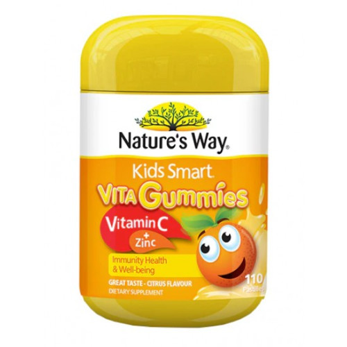 Natures way  佳思敏儿童维生素C+锌软糖 110粒