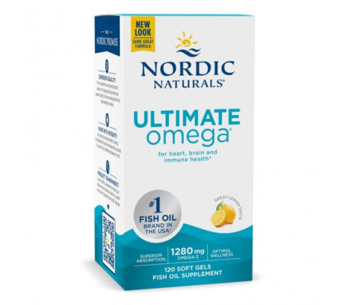 Nordic Naturals  挪威小鱼柠檬味青年成人鱼油120粒