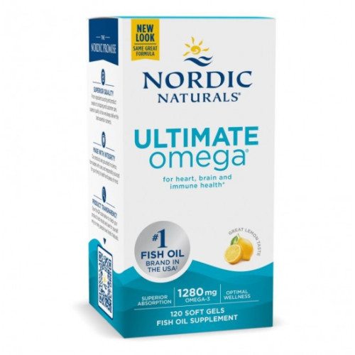 Nordic Naturals  挪威小鱼柠檬味青年成人鱼油120粒