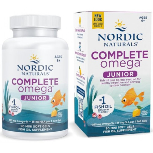 Nordic Naturals   挪威小鱼青少年儿童DHA鱼油胶囊6-12岁 90粒