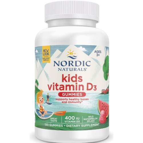 Nordic Naturals  挪威小鱼儿童维生素D3软糖(西瓜味) 60粒