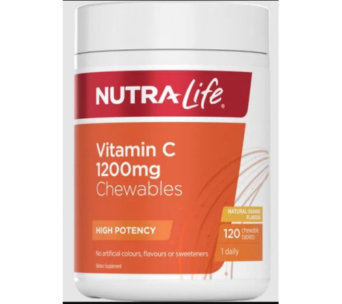 Nutra Life Vitamin C 纽乐维C咀嚼片 1200mg 120片