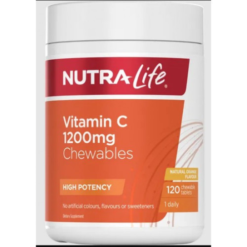 Nutra Life Vitamin C 纽乐维C咀嚼片 1200mg 120片