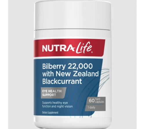 Nutralife 纽乐 蓝莓越橘胶囊含黑加仑 护眼保护视力 60粒