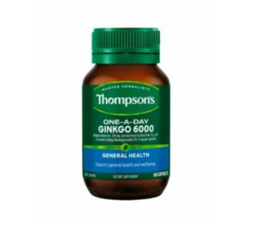 Thompsons 汤普森 银杏精华含量6000mg 60粒