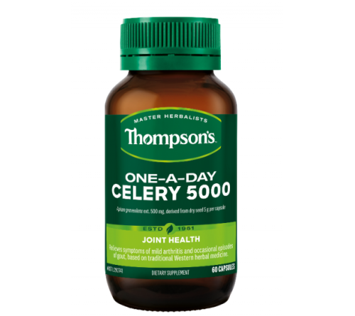 Thompson's 汤普森 缓解痛风 芹菜籽胶囊 5000mg 60粒