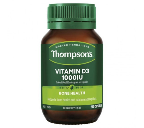Thompson's  汤普森维生素D3 1000iu 240粒