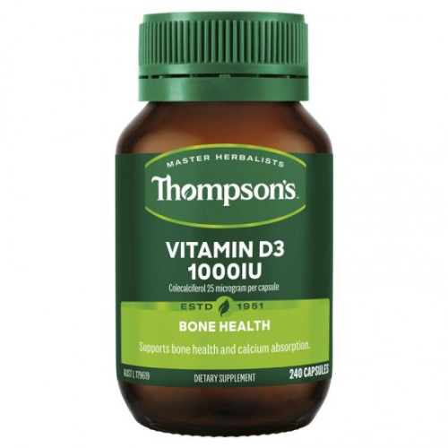 Thompson's  汤普森维生素D3 1000iu 240粒