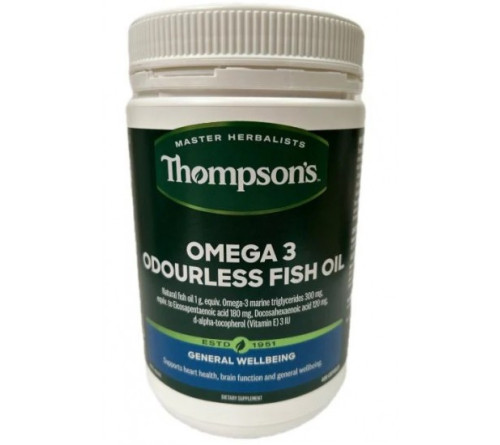 Thompsons 汤普森鱼油深海无腥味鱼油1000mg 400粒