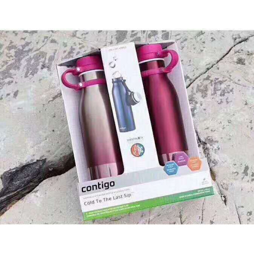 Contigo 北美  情侣 保温杯 一套两个   （红色）