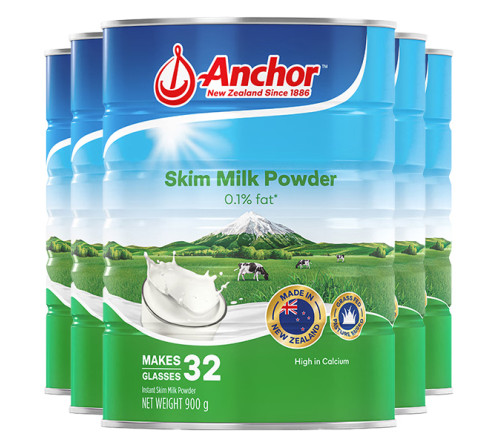【新西兰直邮】ANCHOR 安佳脱脂罐装成人奶粉 6罐一箱