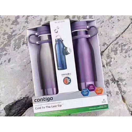 Contigo 北美  情侣 保温杯 一套两个   （紫色）