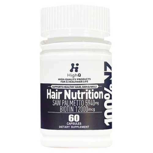 HIGHQ 乌发防脱毛囊滋养胶囊60粒 强韧黑发版(120000MCG)