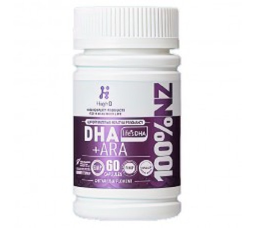 HighQ 帝斯曼藻油DHA+ARA孕乳母婴胶囊高含量400mg纯净版 60粒