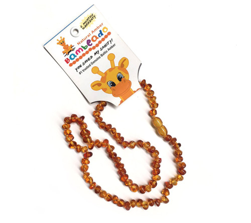 Bambeado 班比度 亲子 成人 天然琥珀项链 蜜色 55cm