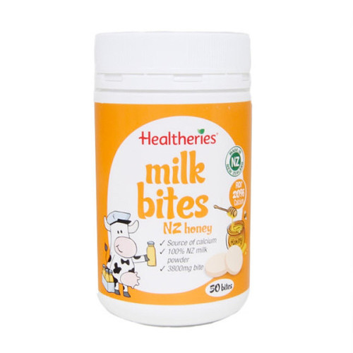 Healtheries 贺寿利 蜂蜜味 牛奶咬咬片 奶片 儿童孕妇补钙 50片
