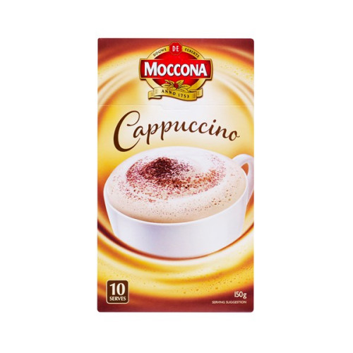 Moccona摩可纳3合1速溶咖啡 10小袋 经典卡布奇诺 150g