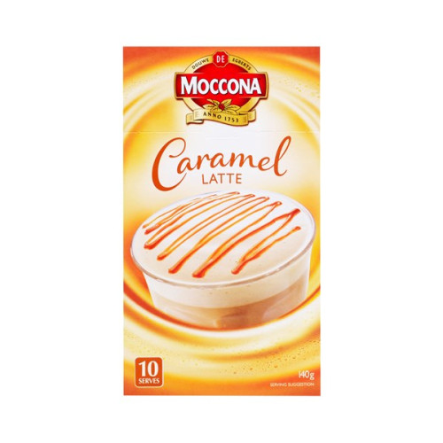 Moccona摩可纳3合1速溶咖啡 10小袋 焦糖拿铁 150g