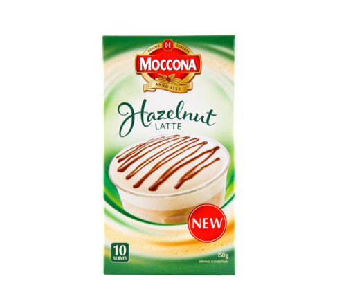 Moccona摩可纳3合1速溶咖啡 10小袋 榛子拿铁 150g