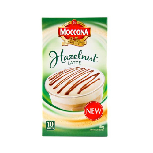 Moccona摩可纳3合1速溶咖啡 10小袋 榛子拿铁 150g
