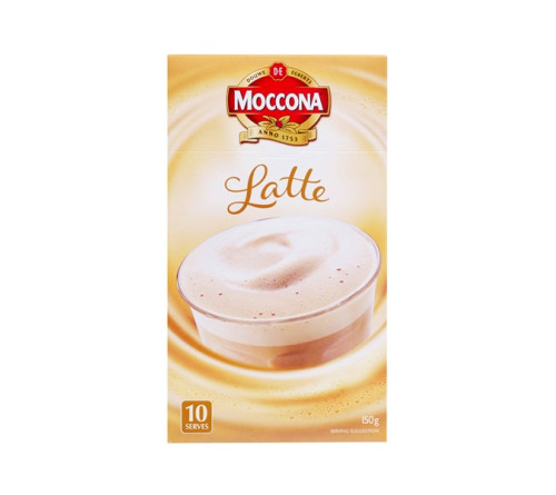 Moccona摩可纳3合1速溶咖啡 10小袋 原味拿铁 150g