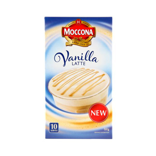 Moccona摩可纳3合1速溶咖啡 10小袋 香草拿铁150g