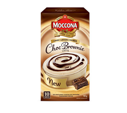 Moccona摩可纳3合1速溶咖啡 10小袋 布朗尼拿铁 150g