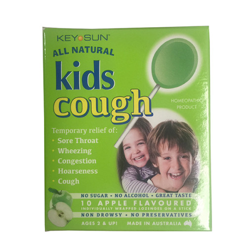 All Natural 儿童止咳棒棒糖 苹果味 10支/盒