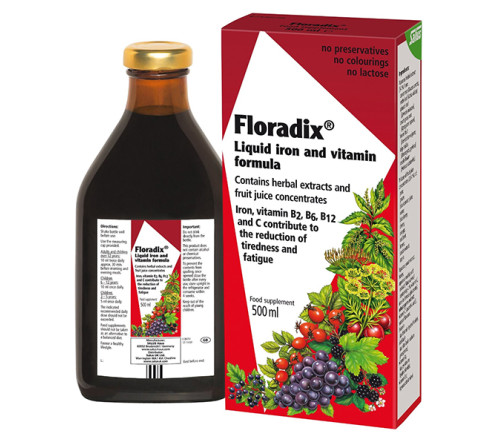 Floradix 纯天然 铁元 有机草本滋补液 500ML