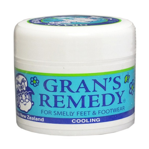 Gran's 清凉味蓝色盒 老奶奶牌爽脚粉臭脚粉鞋臭粉脚臭粉50g